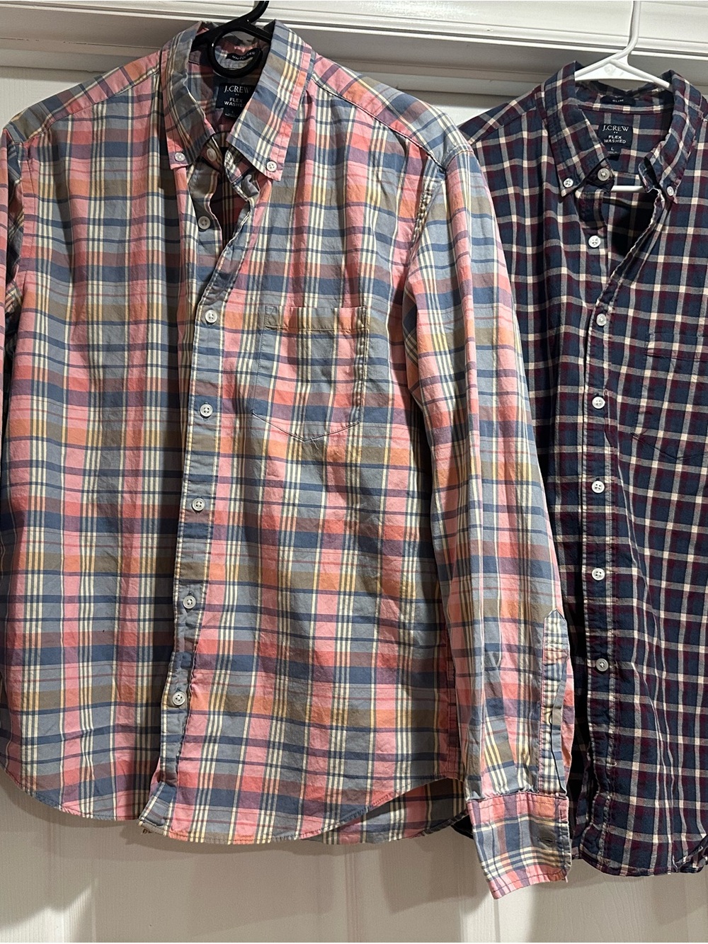 J. crew flex washed plaid button down shirts lot